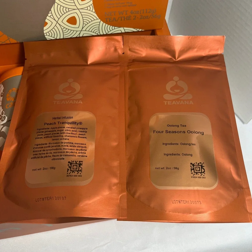 NEW Teavana Care Collection Glass Infuser Mug Oolong‎ Tea Gift Set